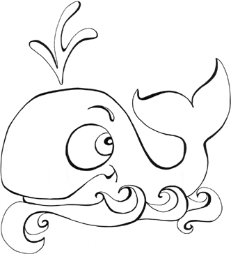 332x364 Whale Coloring Pages For Kids, Printable Coloring Book Pages