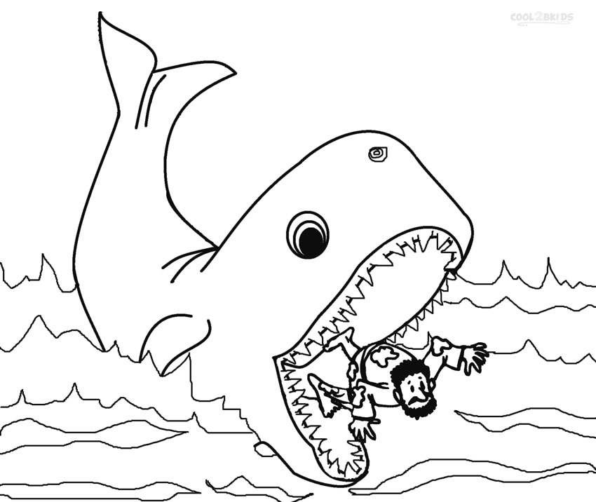 850x716 Printable Jonah And The Whale Coloring Pages For Kids Cool2bkids