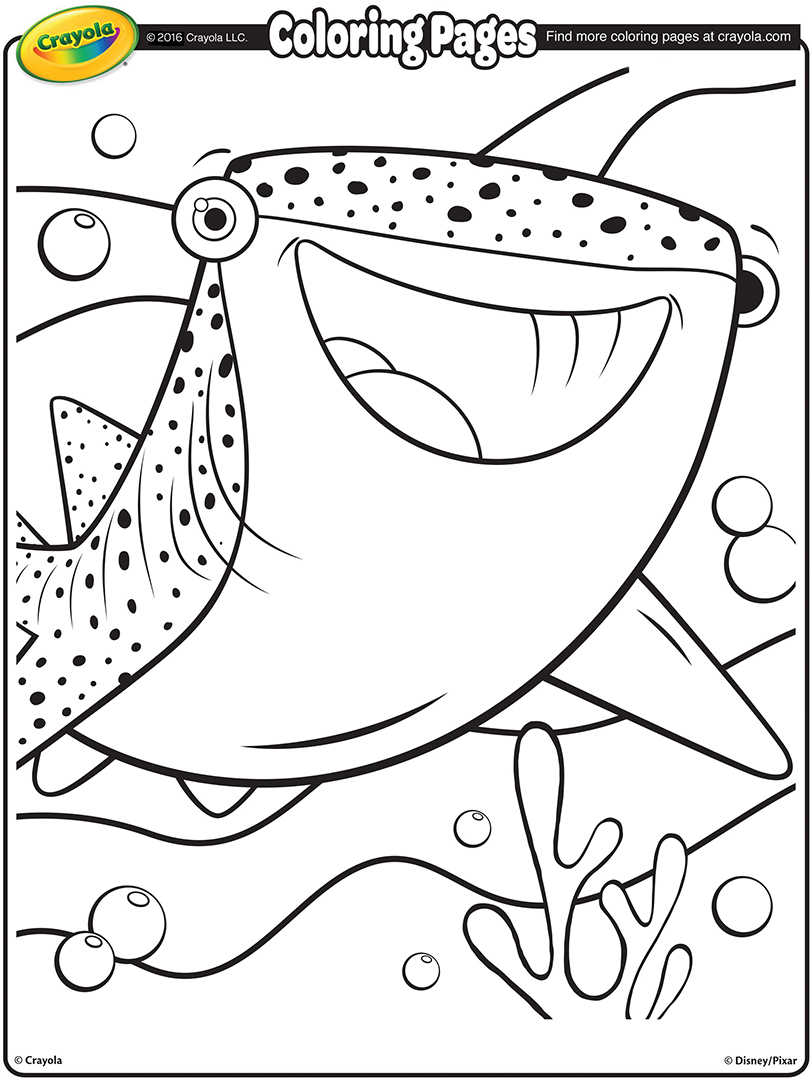 810x1080 Finding Dory Destiny, The Whale Shark Coloring Page