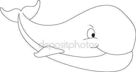 450x239 Whale Line Drawing Illustration Stock Photo Jamesstar