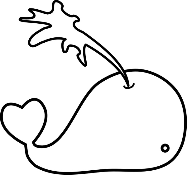 600x562 Whale Love Free Vector In Open Office Drawing Svg ( Svg ) Vector