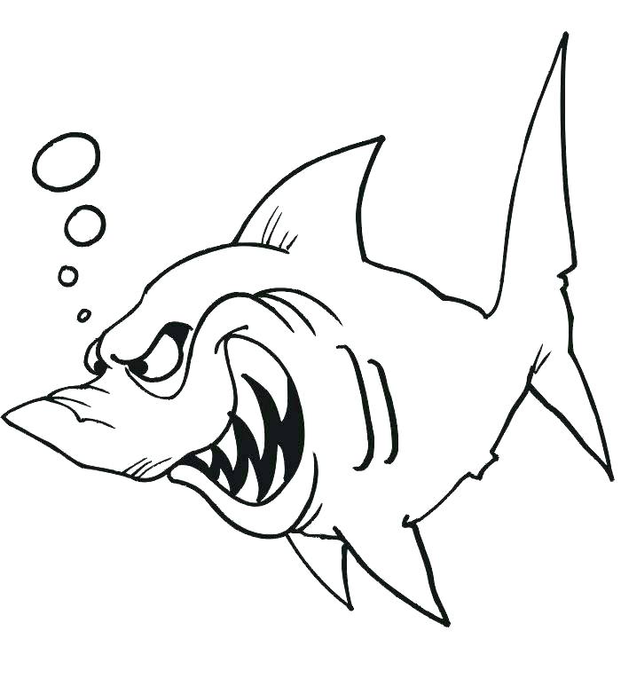 700x782 Shark Coloring Pages Printable Shark Coloring Book In Addition