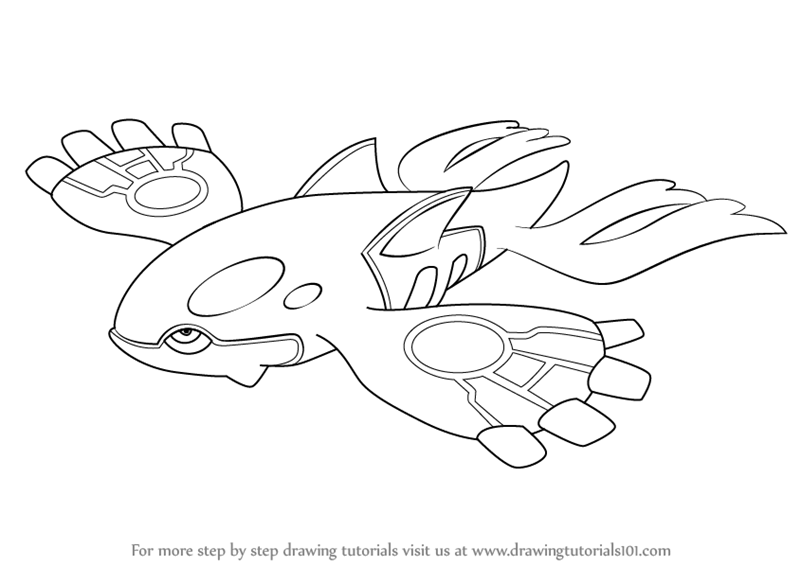 800x566 Learn How To Draw Kyogre From Pokemon (Pokemon) Step By Step