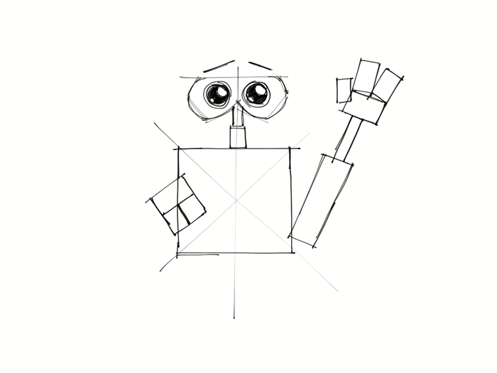 700x525 March Of Robots Special Learn To Draw Wall E The Robot Adobe Blog