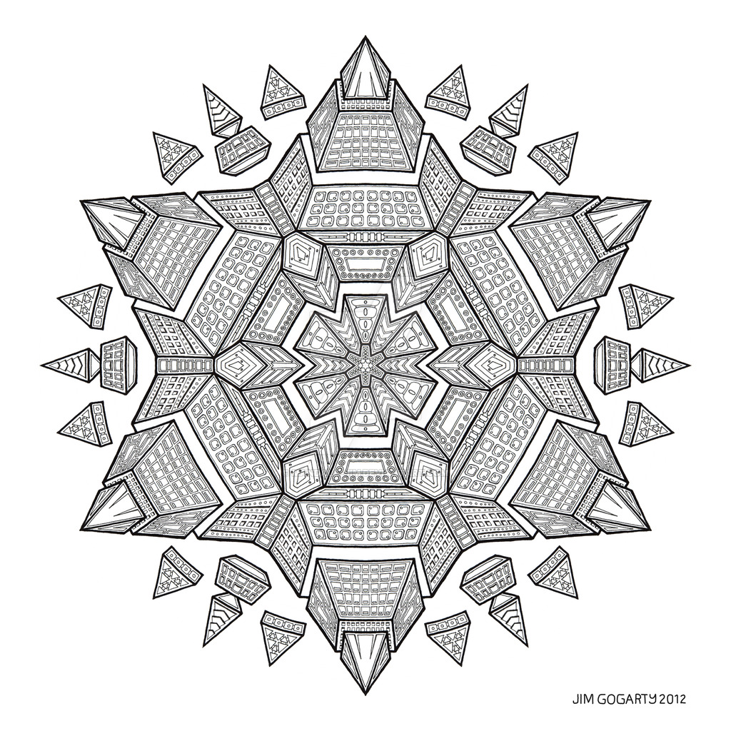 1024x1024 Mandala Drawing 51 By Mandala Jim