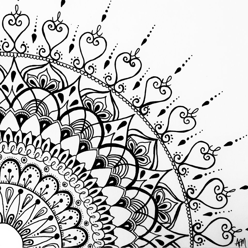 1024x1024 Quarter Mandala By Flexibledreams