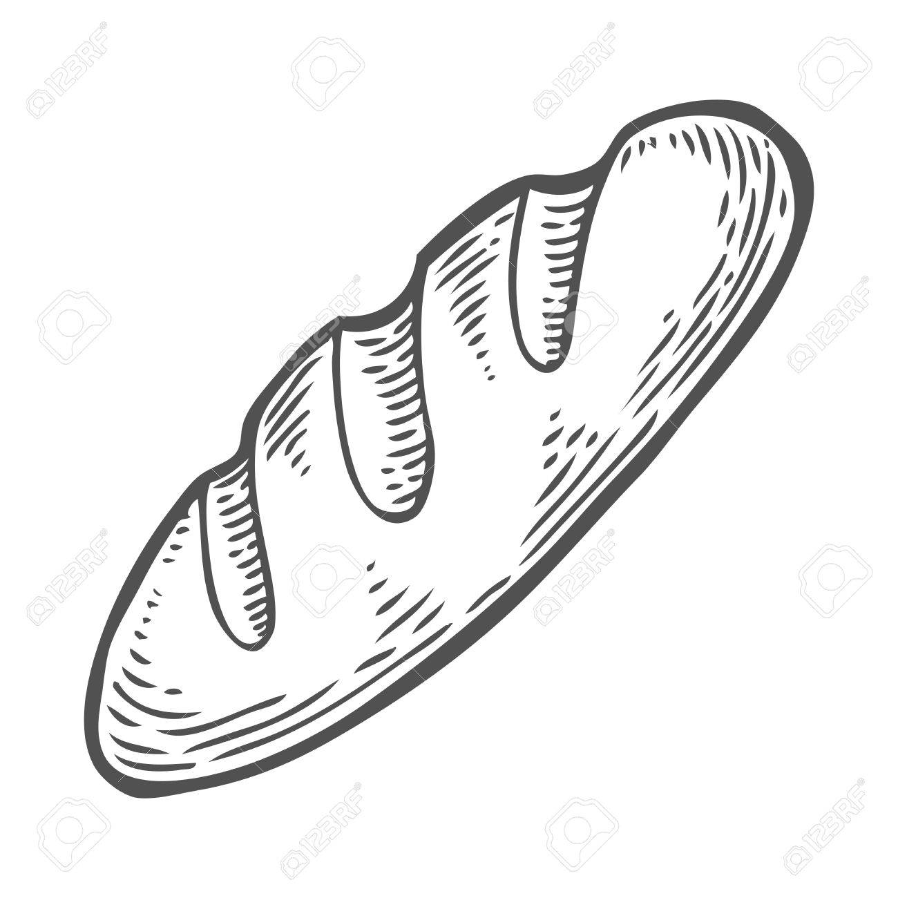 1300x1300 Bread Vector Hand Drawn Illustration. Other Types Of Wheat, Flour