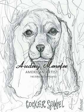 284x378 Dog Art Drawings Prints Pet Portraits By Audrey Menefee
