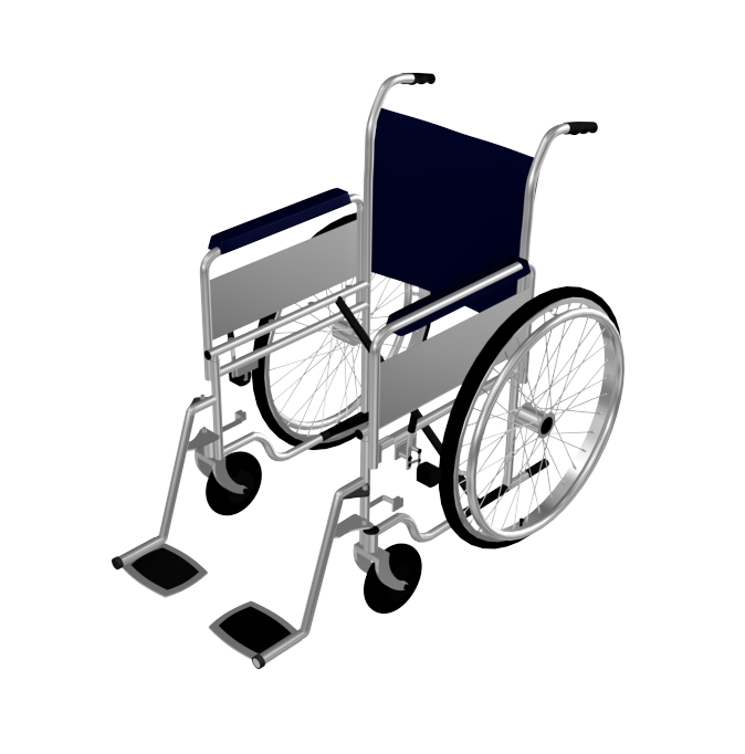 674x682 Wheelchair 3d Max Block