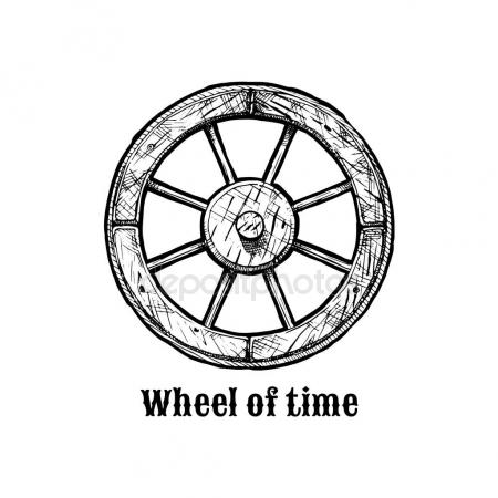 450x450 Wheel Of History. Stock Vector Suricoma