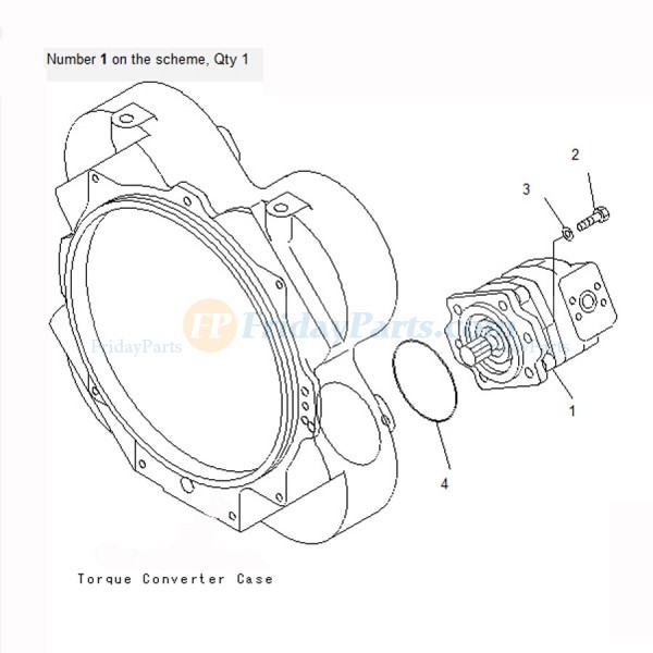 600x600 For Komatsu Wheel Loader Wa500 3 Wa500 3lk Hydraulic Pump 705 52