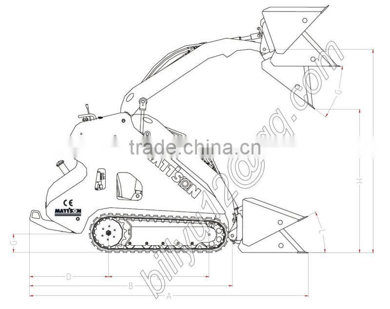 800x634 Mattson Ml525w Mini Wheel Skid Steer Loader In China Of Wheel Mini