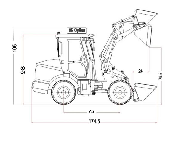 600x480 Wheel Loader Model 1050