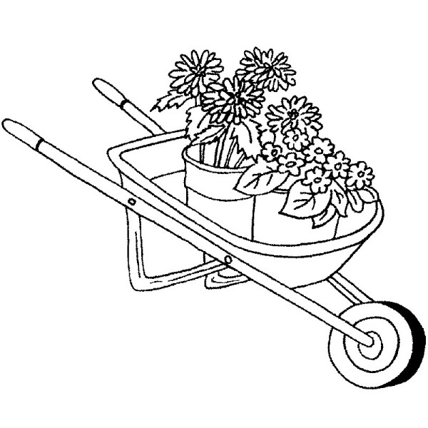 Wheelbarrow Drawing at GetDrawings | Free download