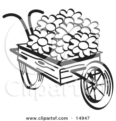450x470 Royalty Free (Rf) Wheelbarrow Clipart, Illustrations, Vector