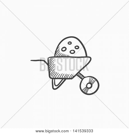 450x470 Wheelbarrow Full Sand Vector Vector Amp Photo Bigstock