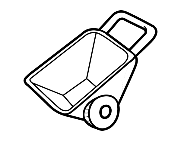 600x470 Wheelbarrow Coloring Page