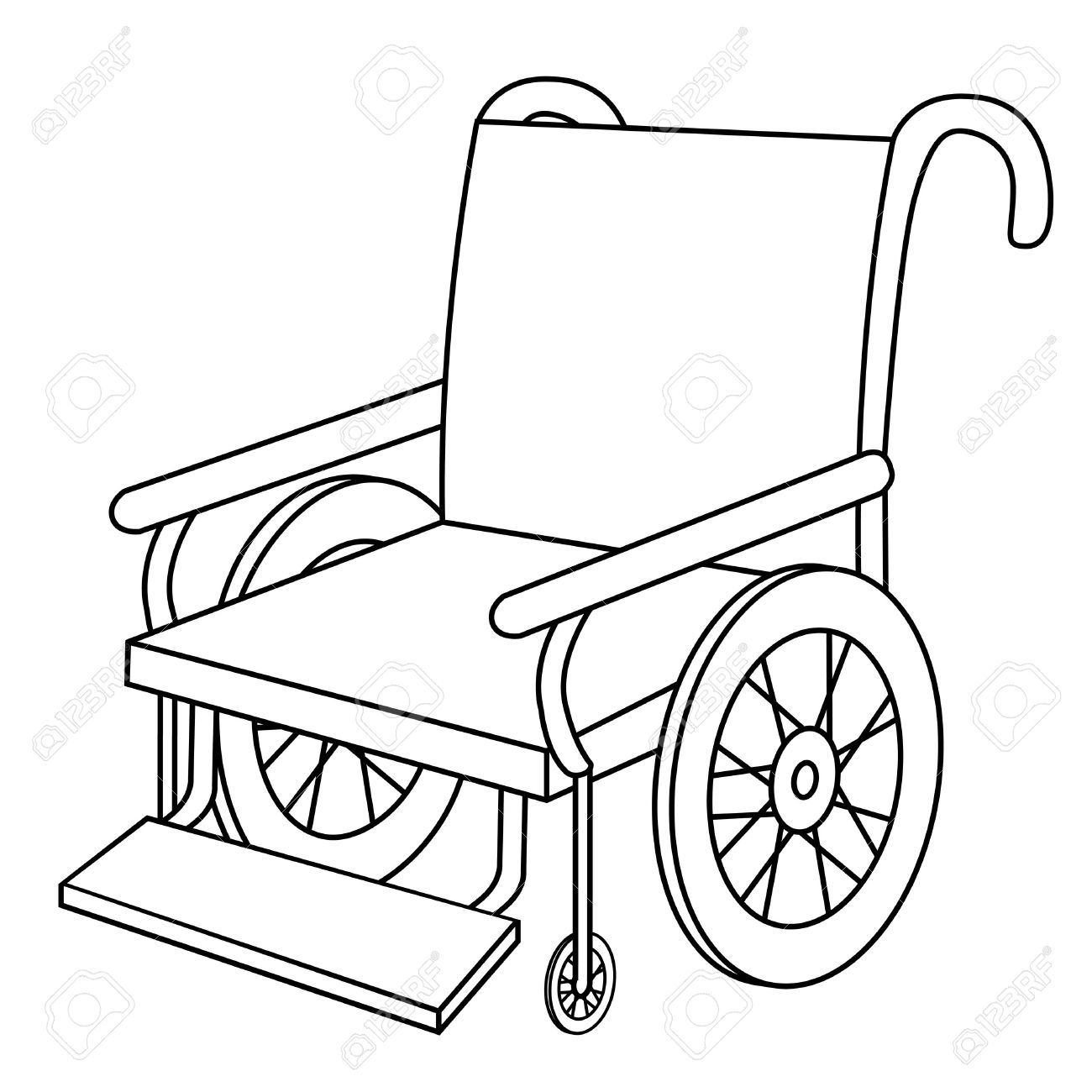 1300x1300 Wheelchair Clipart Black And White
