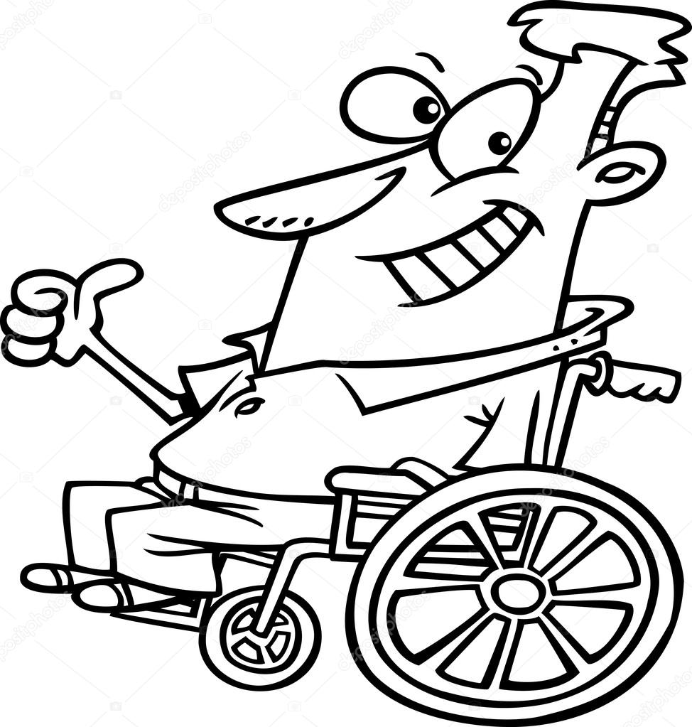 974x1023 Cartoon Wheelchair Optimist Stock Vector Ronleishman