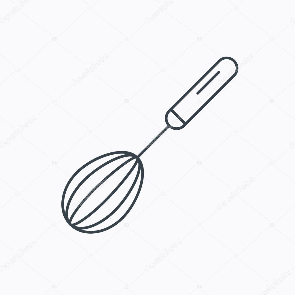1024x1024 Whisk Icon. Kitchen Tool Sign. Stock Vector Tanyastock
