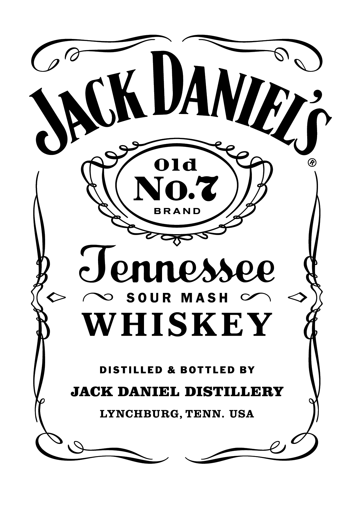 1241x1743 Jack Daniel's Old No. 7 Drawing Jack Daniels