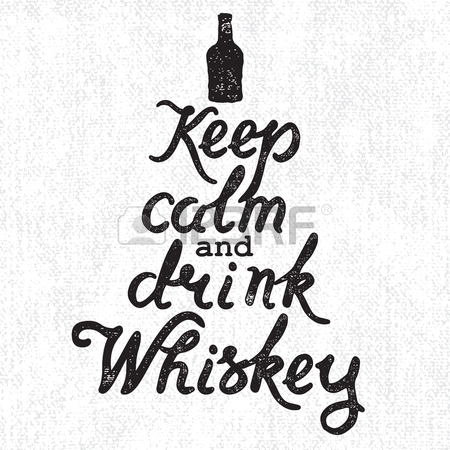 450x450 Whiskey Bottle And Handwritten Lettering Keep Calm And Drink