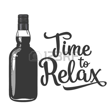 450x450 Blue Glass Gin Bottle And Juniper Berries, Isolated Sketch Vector