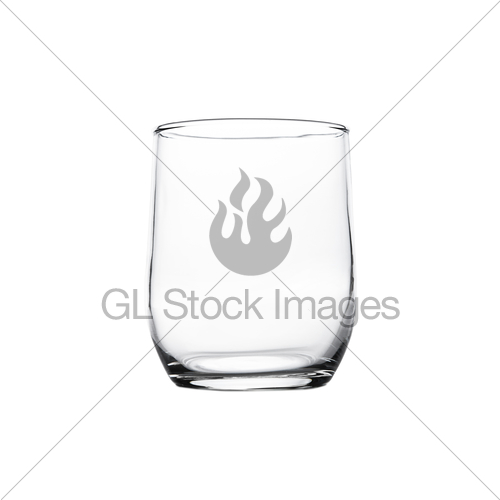 500x500 Empty Whiskey Glass Isolated On White Gl Stock Images