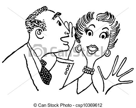 450x357 Secret Whisper Clipart