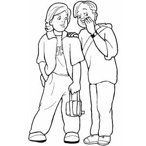 300x300 Boys Coloring Sheet