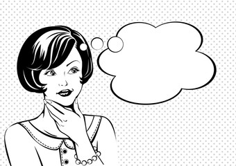 340x240 Vintage Woman Whispering