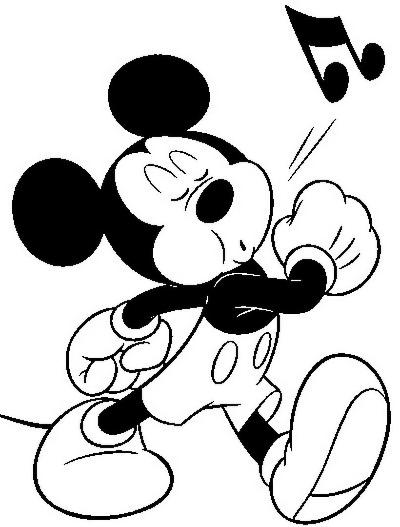 820x1080 Mickey Whistle Coloring Page Disney Pages Of Kidscoloringpage