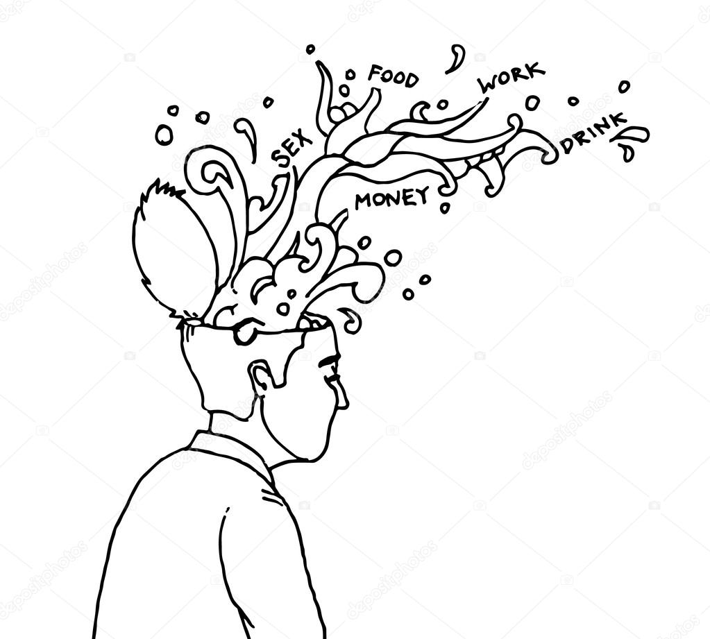 1023x921 Hidden Thoughts Flow Stock Vector