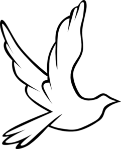 241x297 White Dove Peace Clip Art