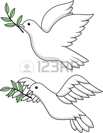 347x450 White Dove Symbol Royalty Free Cliparts, Vectors, And Stock