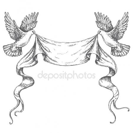 White Doves Drawing at GetDrawings | Free download