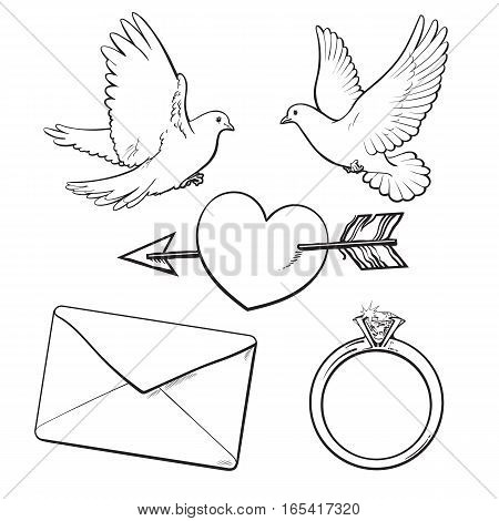 450x470 White Doves Images, Illustrations, Vectors