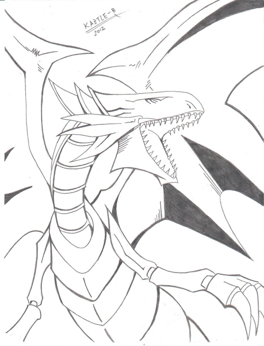 900x1178 Blue Eyes White Dragon By Kaztle 8