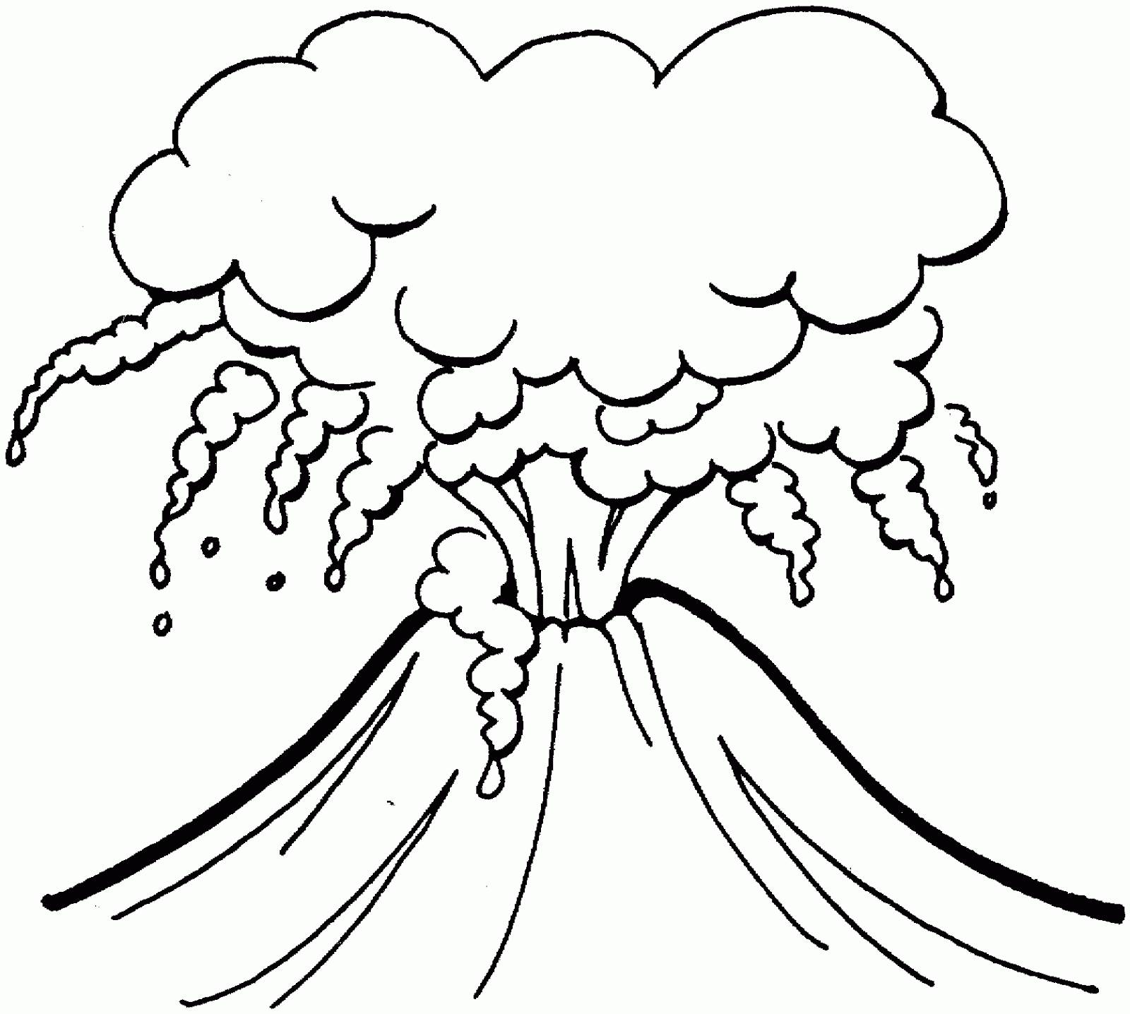 1600x1436 Volcano Coloring Free Pages Of General Printable And Color Sheet