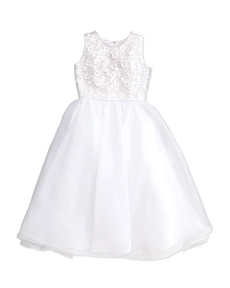 456x570 Likely Kensington Crisscross Sleeveless Dress, White Neiman Marcus