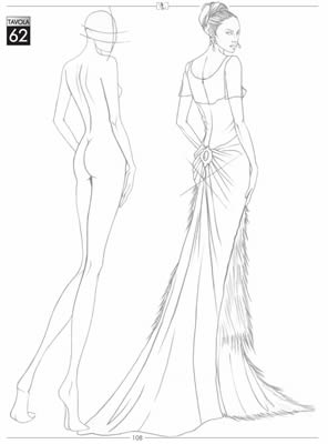 296x400 Sketch Of A Cocktail Dress