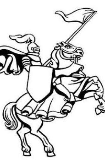 352x550 The White Knight Of The Black And White Horse.