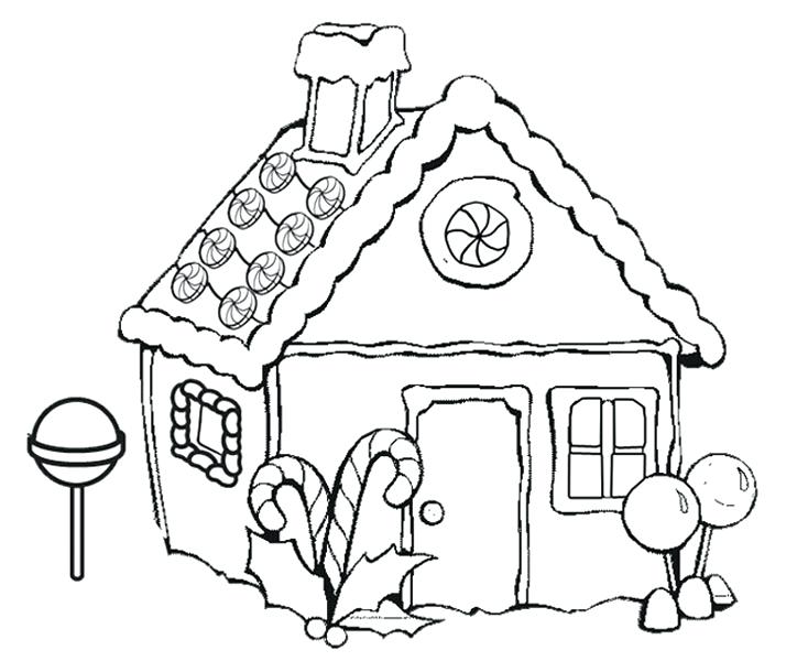 734x600 House Coloring Pages Printable Genesisar.co