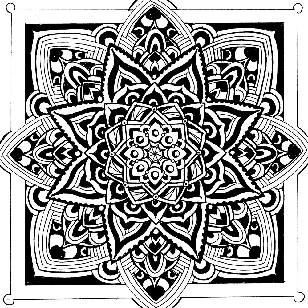 1000x1000 Mandala Madness Feeling The Vibes Tomass