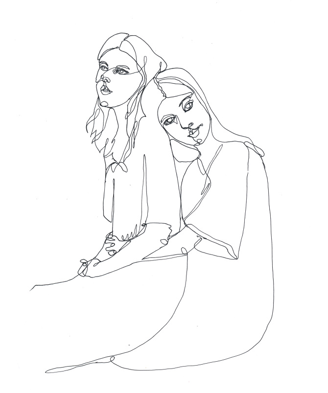 670x803 One Line Drawing