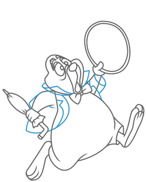 300x374 How To Draw The White Rabbit From Alice In Wonderland