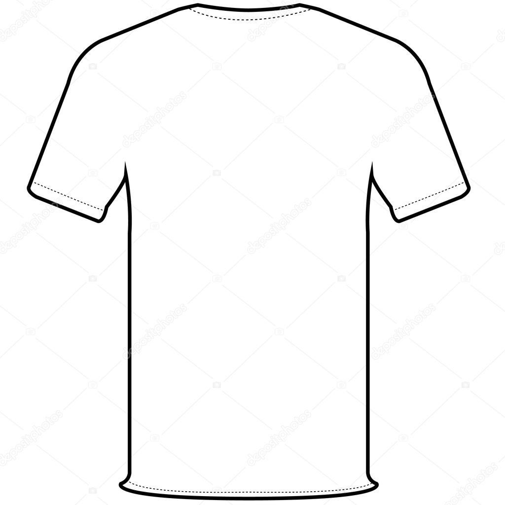 1024x1024 Back T Shirt Vector Stock Vector Attaphongw