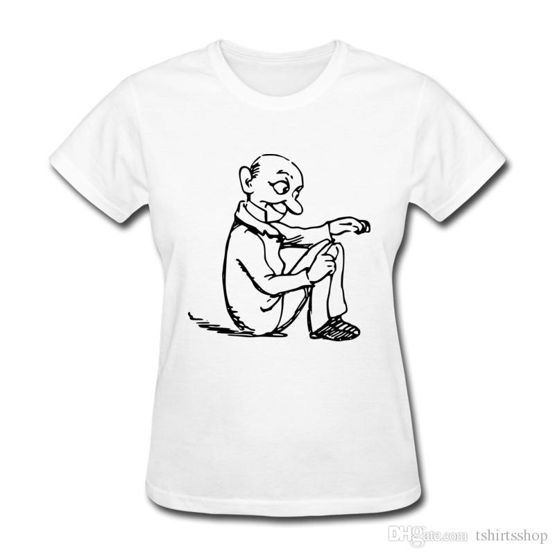800x800 Wholesale T Shirts For Women Cute Old Men Sketch Printed Funny T