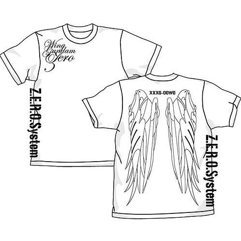498x498 Mobile Report Gundam Wing Zero T Shirt White (Xl Size)