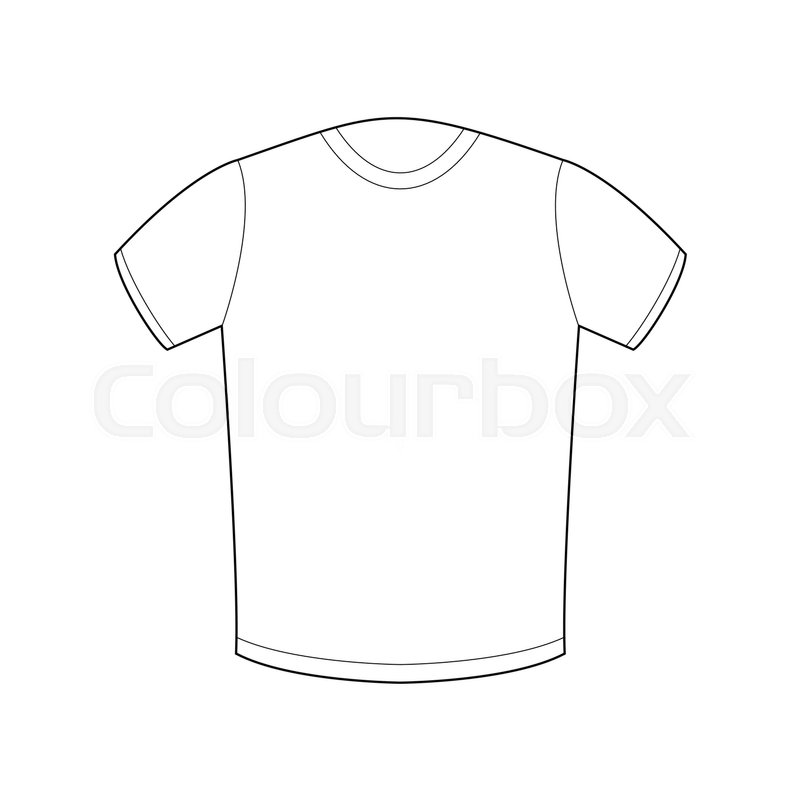 800x800 White T Shirt Template Isolated. Sport Clothing On White